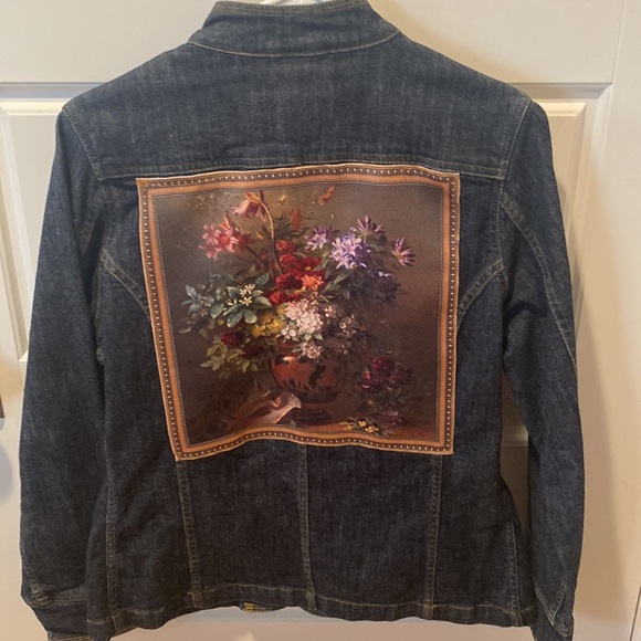 One-of-a-Kind Upcycled Denim Jacket - Picture 6 of 11